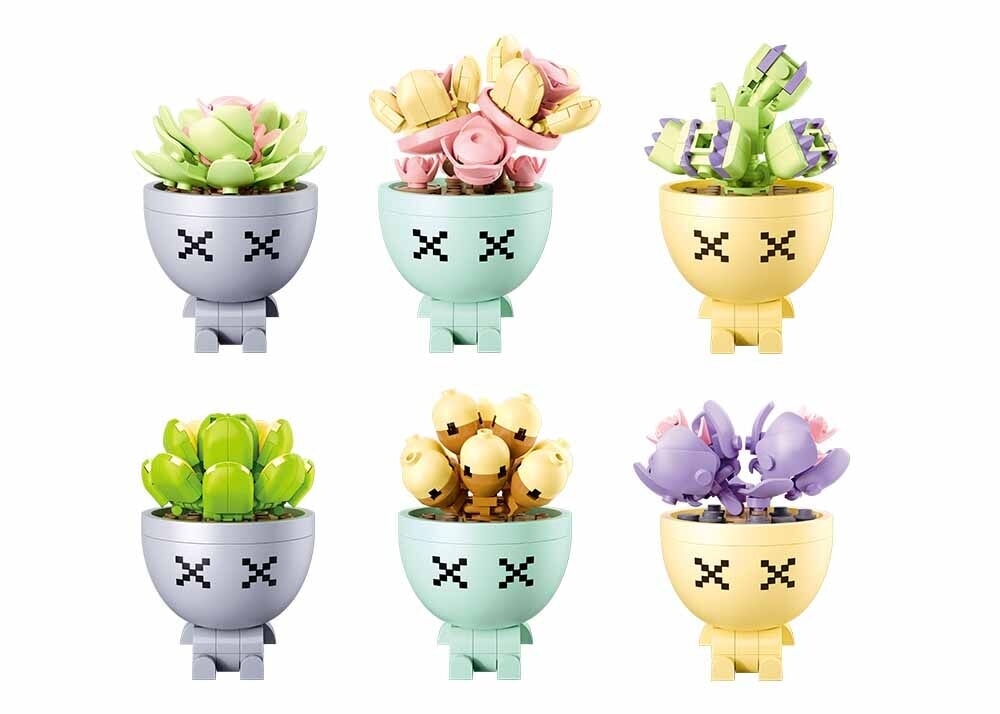 Présentoir de plantes succulentes en pot Sluban (m38-b1076)