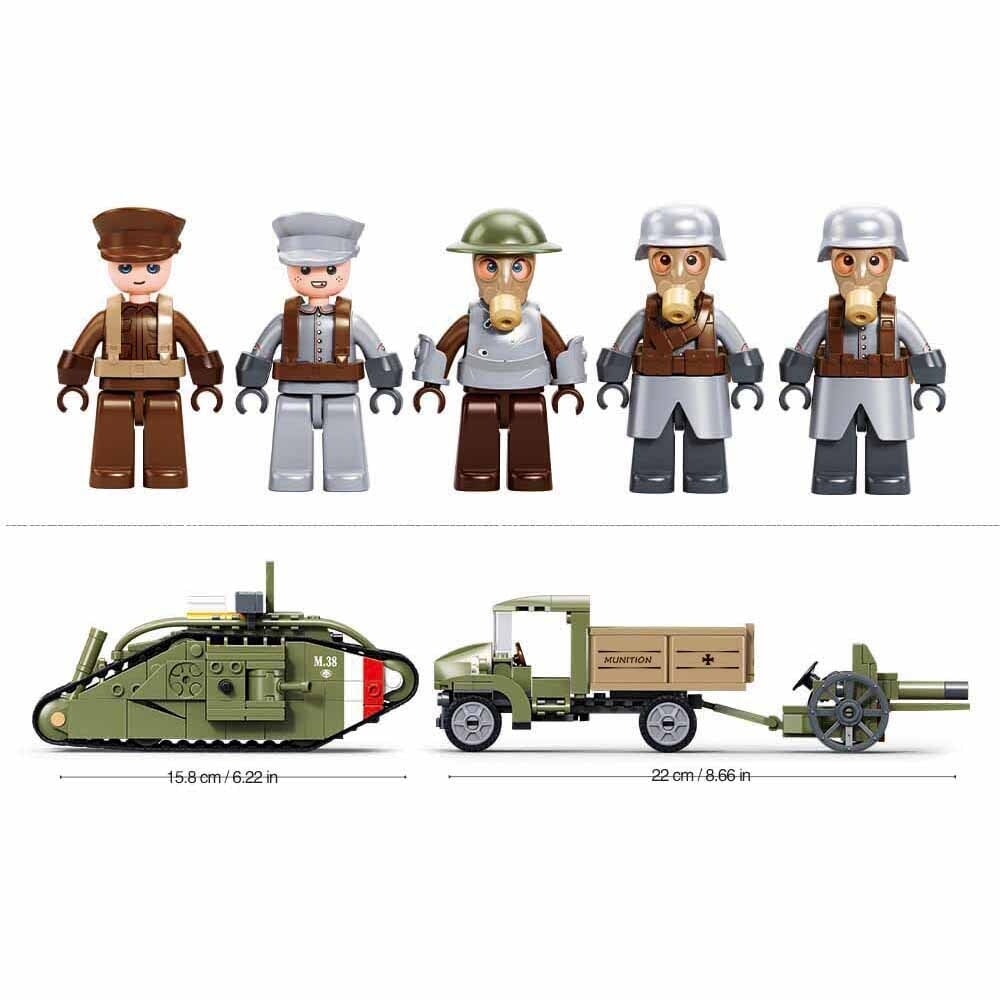 Armée Sluban attaquant un char de la Seconde Guerre mondiale - Mark vs (m38-b1296)