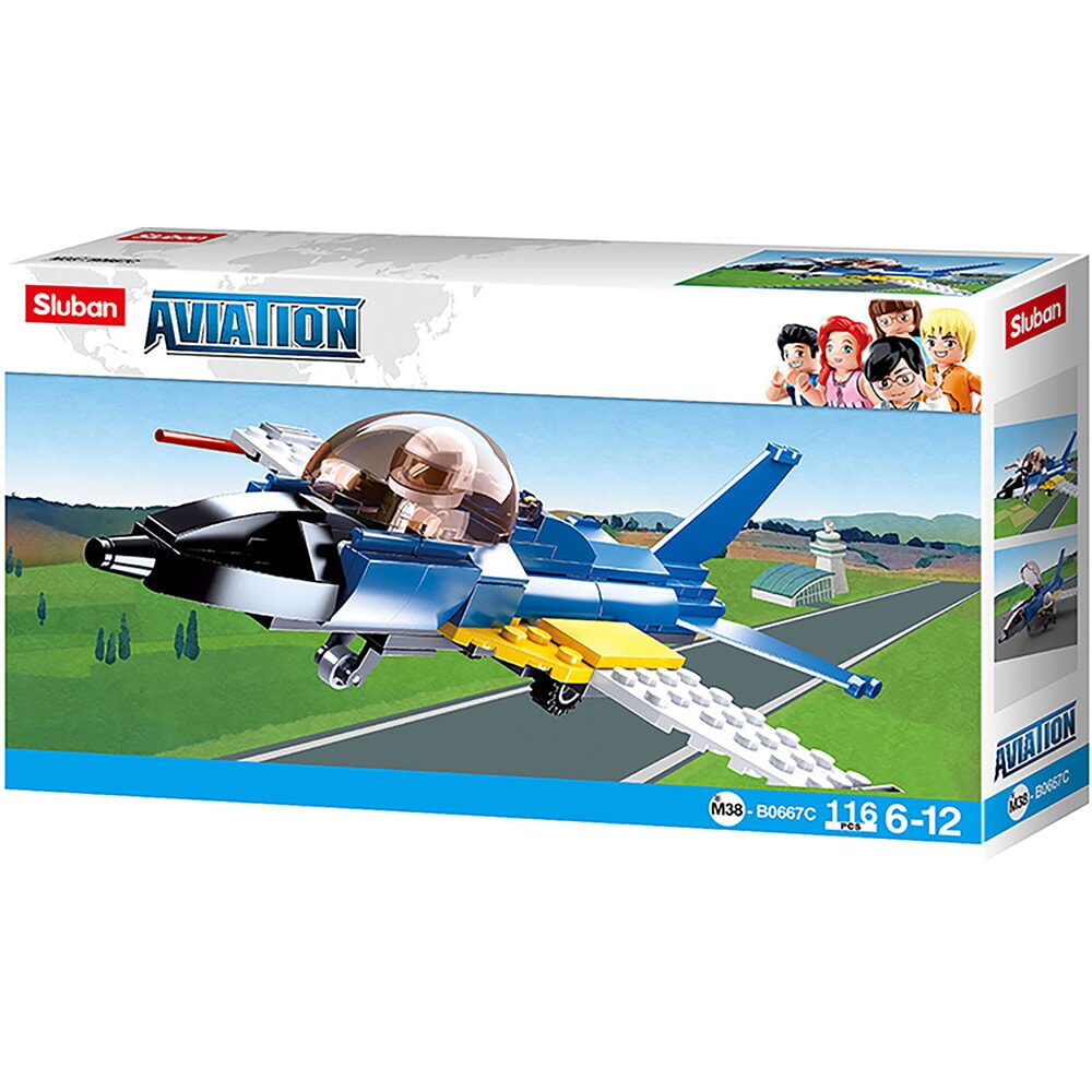 Sluban aviation avion de chasse (m38-b0667c)