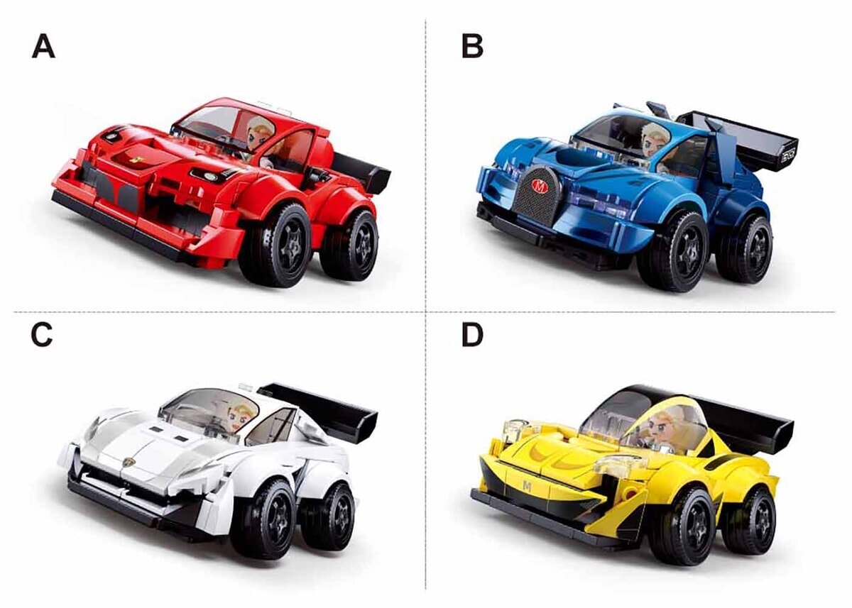 Sluban mcar hell ou flush m05 - m08 car club (m38-b1203)