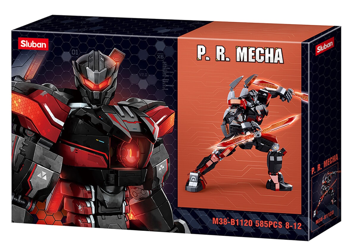Sluban p.r. mecha espace orange noir (m38-b1120)