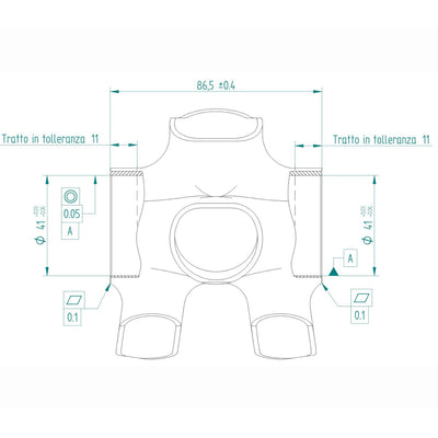 Miche Bracketas Press-Fit 86,5 x 41 mm Evo Max