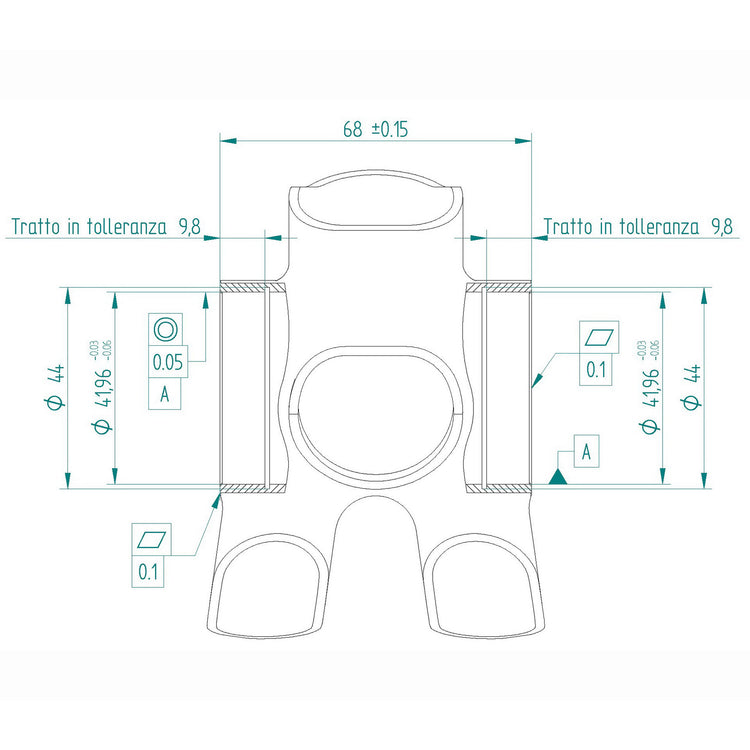 Miche Bracketas Press-Fit 68 x 42 mm Evo Max