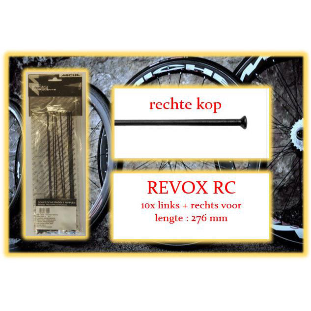 Miche Spaak + Nip. 10x LV + RV Revox RC Wire Rim