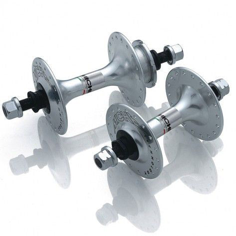 Miche Hub set Pista v + A 36g avec bride haute argent