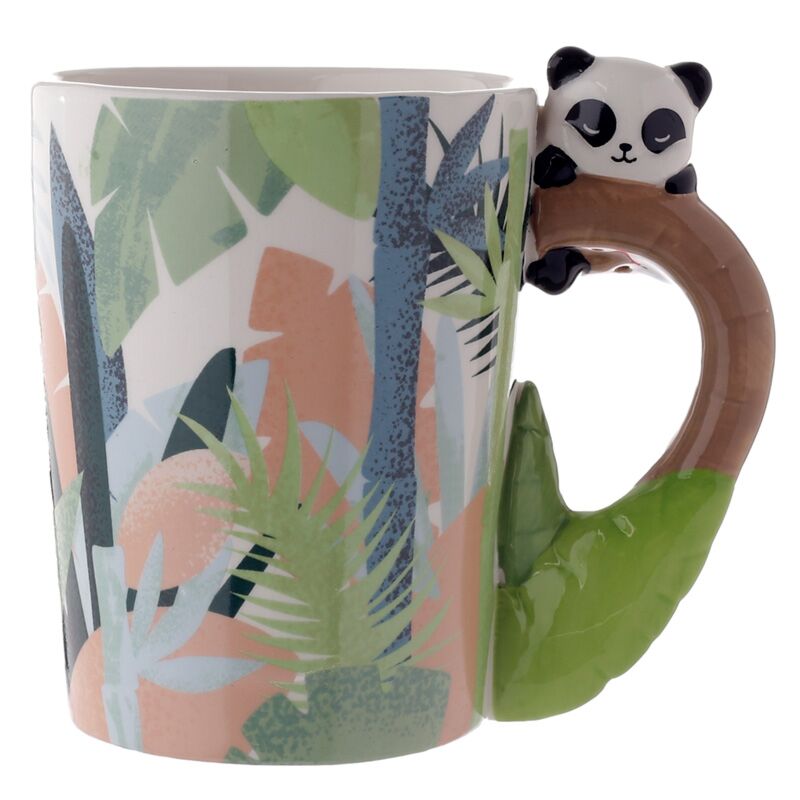 Pandarama - Tasse en céramique de poignée formée