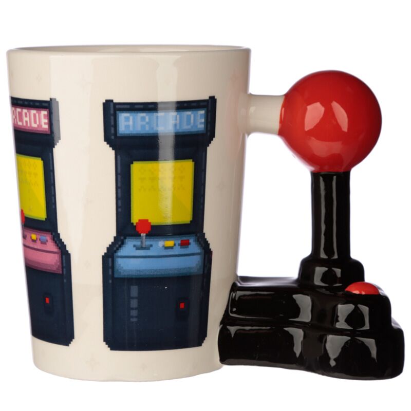 Jeu sur joystick - manipuler la tasse en céramique