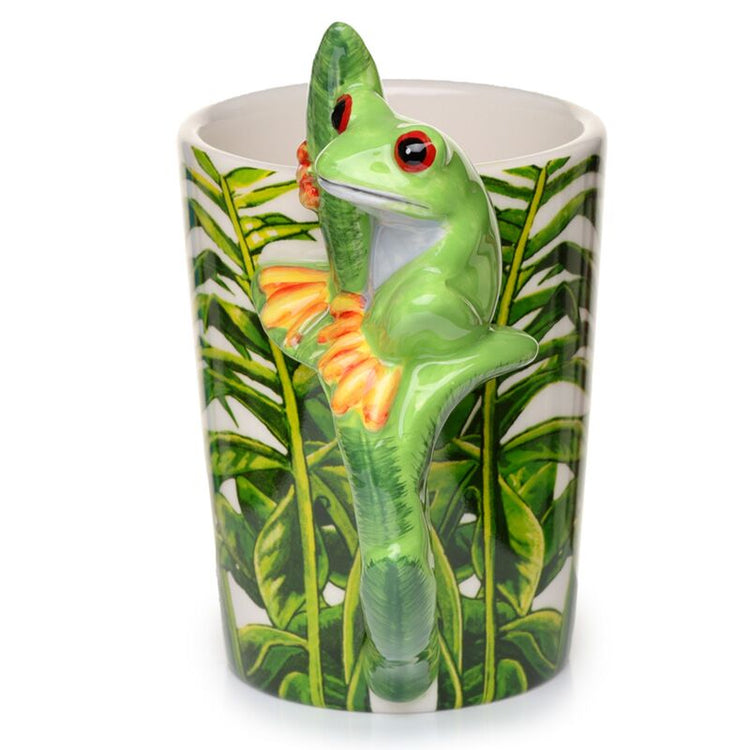 Frog d'arbre - Tasse en céramique de poignée formée