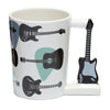 Guitare de tête - Tasse en céramique de poignée formée