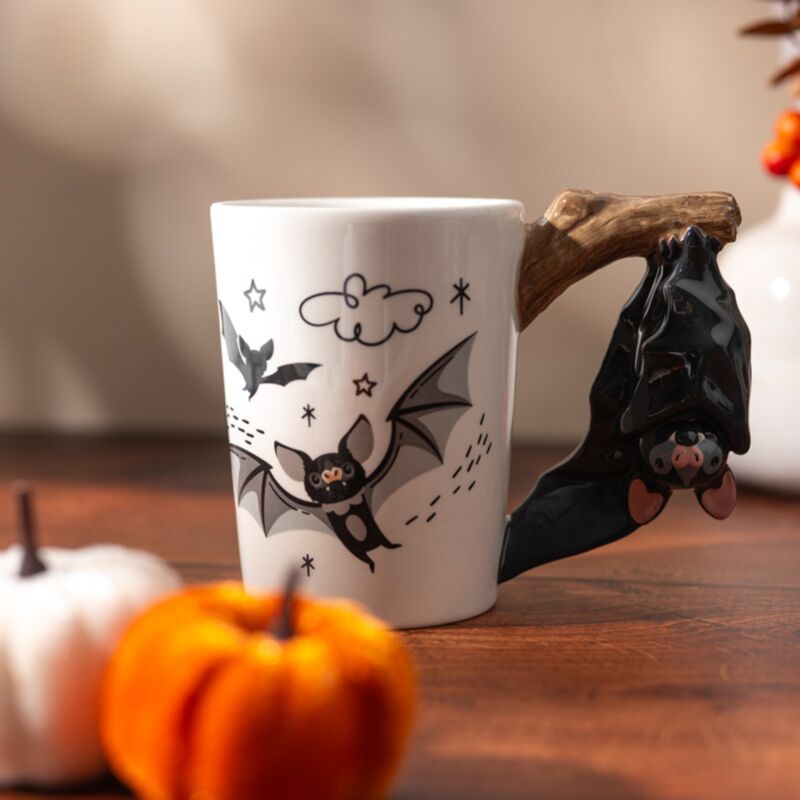 Bat - Tasse en céramique de poignée formée
