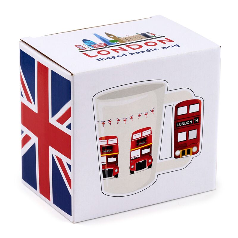Tasse en céramique à poignée en forme de bus à impériale de Londres