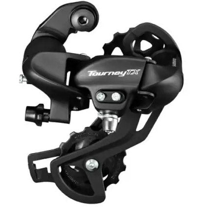 Dérailleur arrière Shimano tourney 7 8v l. cage noire OEM