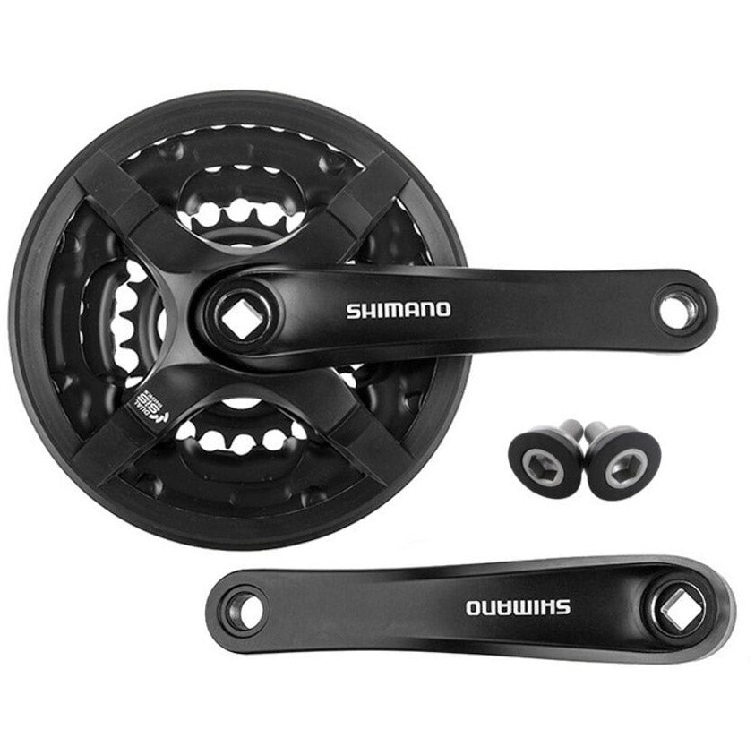 Shimano Cranket Tourney 7 8V 24 34 42T Chaîne Top 175 mm noir