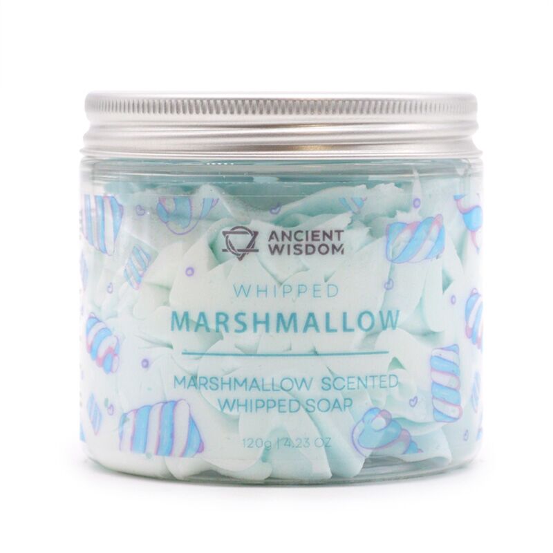 Pot de guimauve avec lavage de bodywhash fouetté