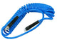Tuyau spiralé PU 5,5x8 1 4 filetage mâle 8m bleu