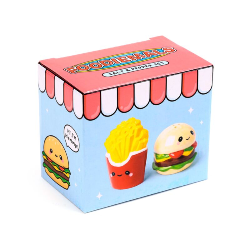 Hammy le hamburger Friet Foodiemals Pepper et Salt Stel