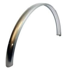 Fender arrière à étiquette blanche 26 28 gris métallique