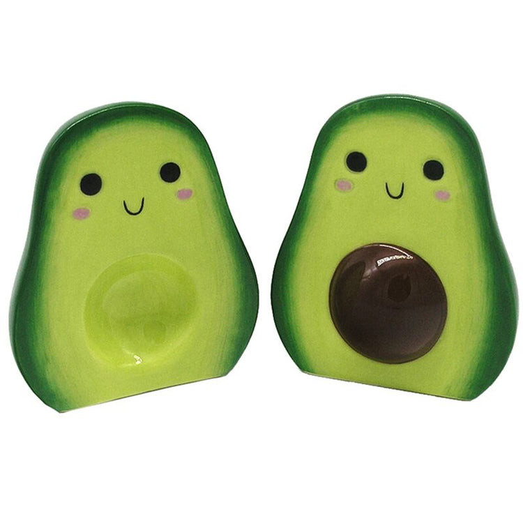 Ensemble poivre sel en céramique avocat