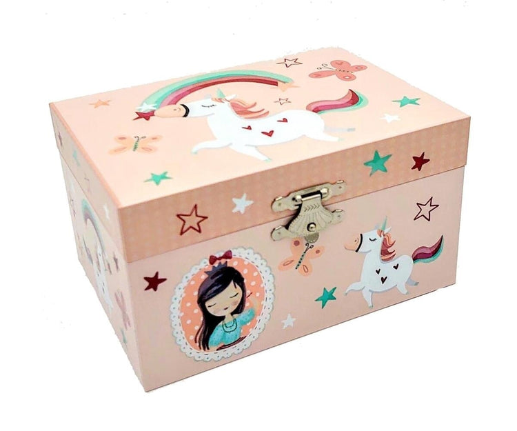 Simplement pour les enfants simplement pour la boîte à bijoux Unicorn avec de la musique