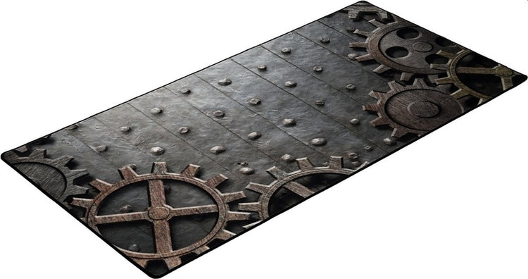 Tapis de jeu : engrenages rouillés 120x60 cm (01529)