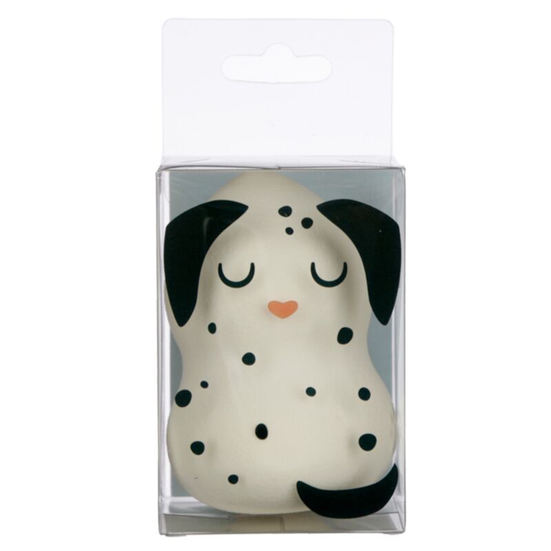 Chien roodle maquillage éponge