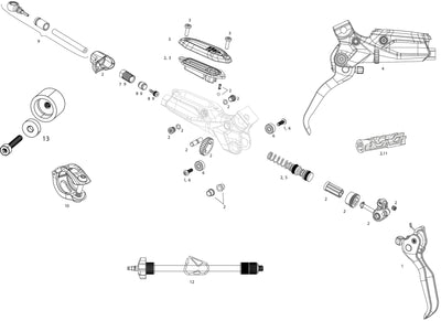 SRAM Disc Brake G2 Ultim. Fr.950 mm noir