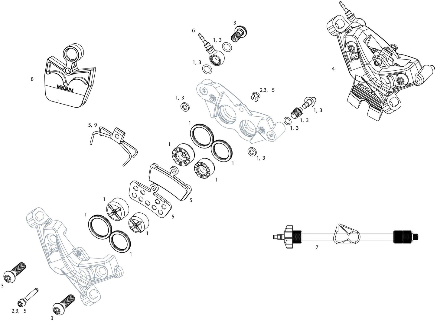 SRAM Disc Brake G2 Ultim. Fr.Black 950 mm