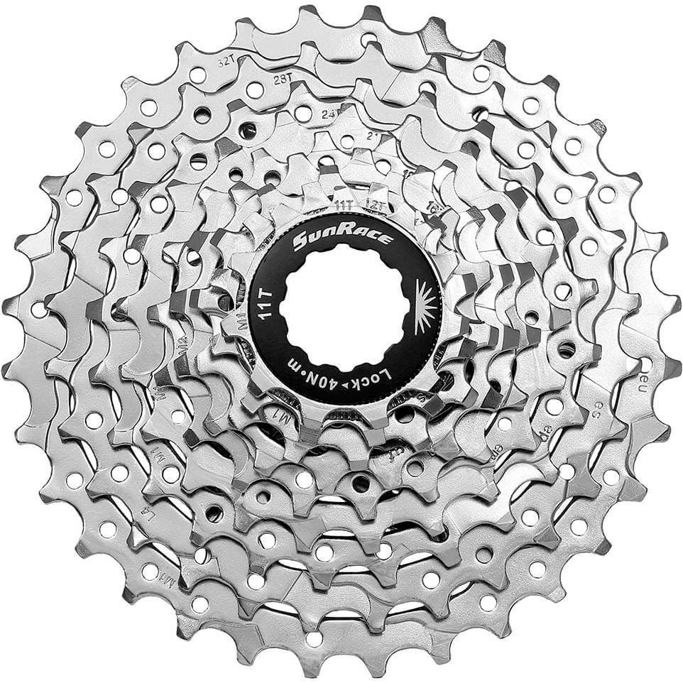 Spanninga sunrace cassette csm96 9v 11-32t maillechort (10pcs)