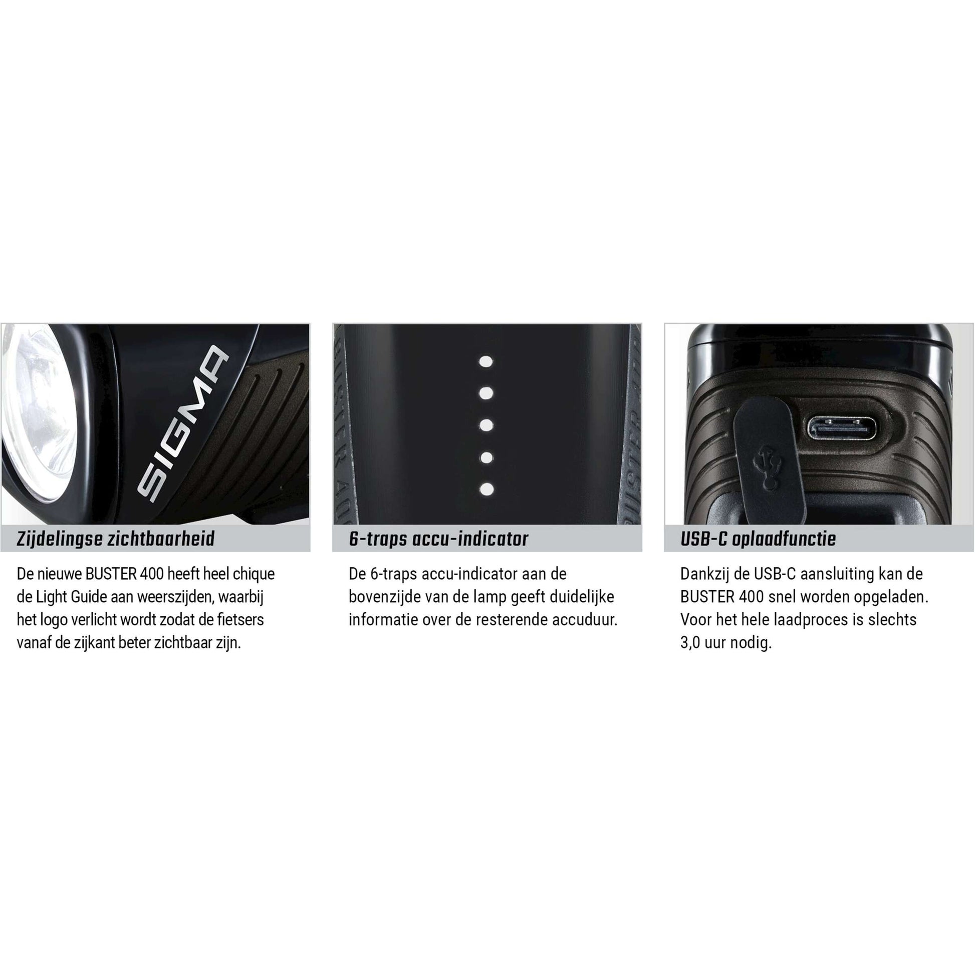 Éclairage SET SIGMA BUSTER 400 USB + BUSTER RL 80 FLASH USB