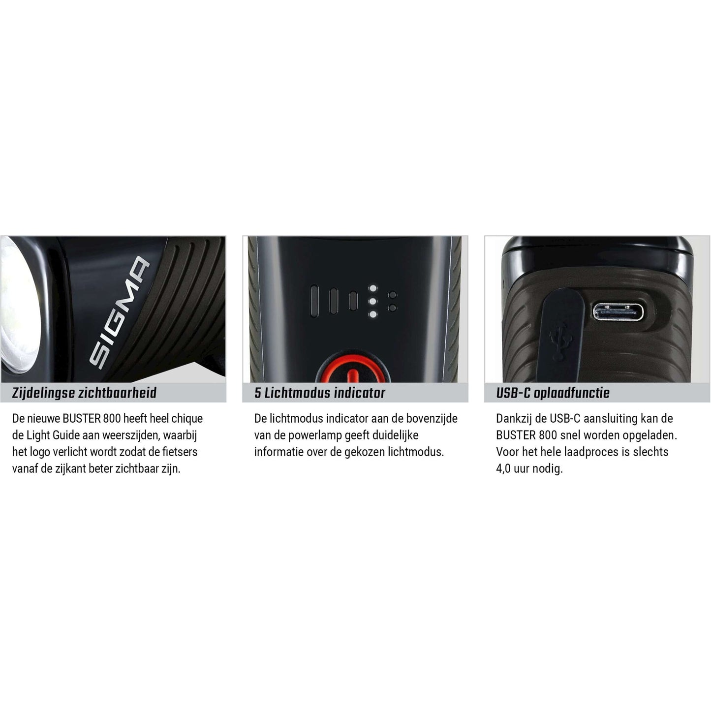 Éclairage SET SIGMA BUSTER 800 USB + BUSTER RL 80 FLASH USB