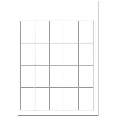 Prix ​​A4 20 cartes par feuille