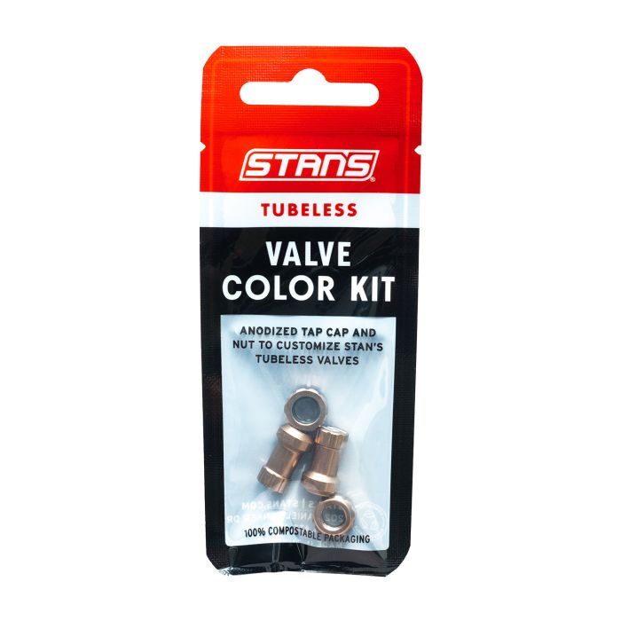 Kit couleur de valve tubeless Stans Stan's - cuivre