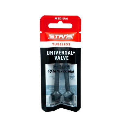 Stans Stan's tubeless universal+ valves - moyen - noir