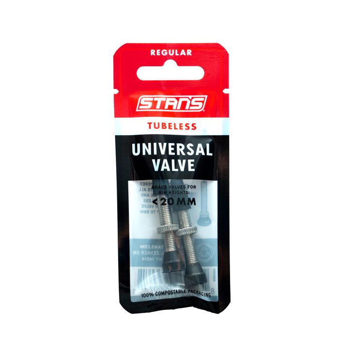 Valves universelles tubeless Stans Stan's - régulières - laiton