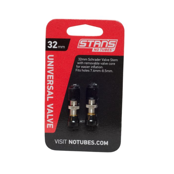 Tige de valve Stans Stan's (paire) - universelle, schrader, base 10 mm - 32 mm