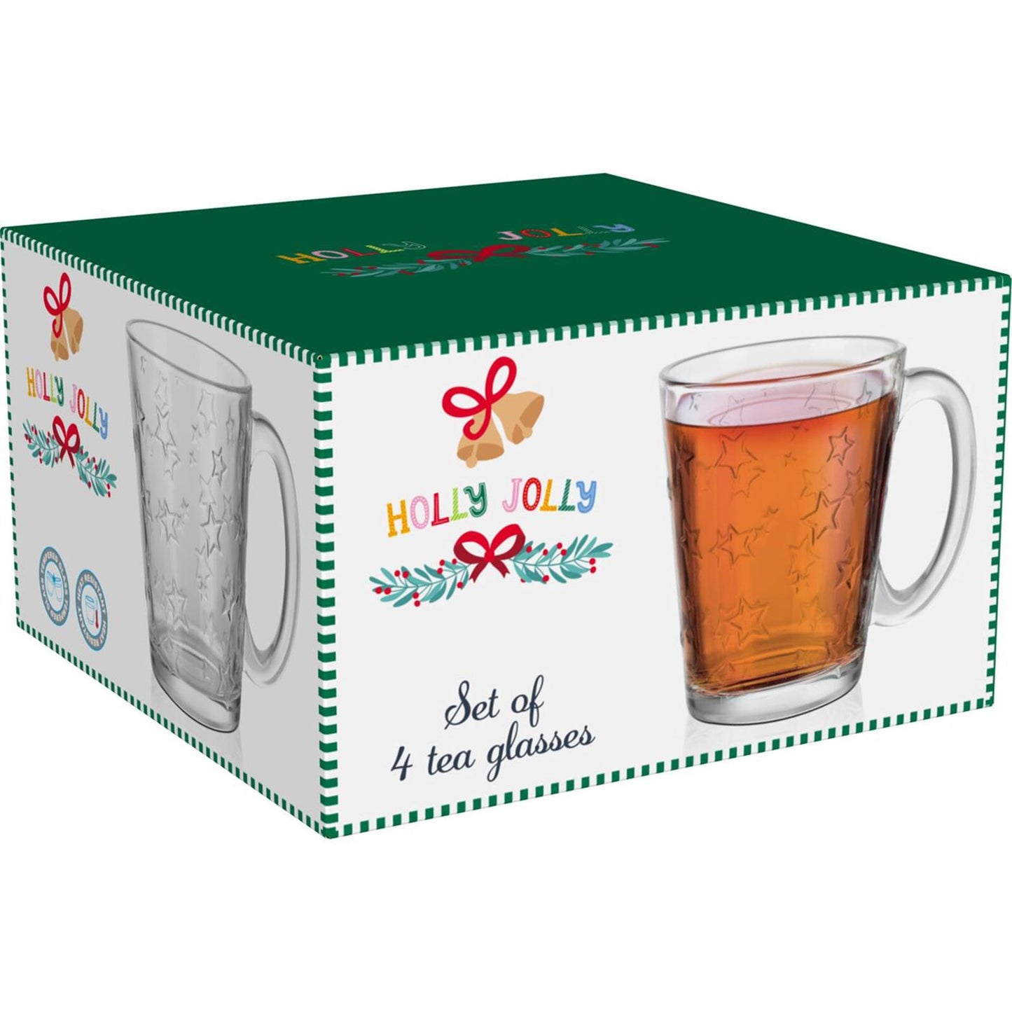 Verre à thé verre trempé 300ml set 4pcs