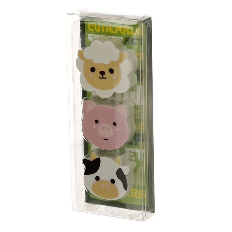 Ensemble de 3 gummen de ferme
