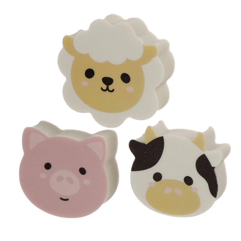 Ensemble de 3 gummen de ferme