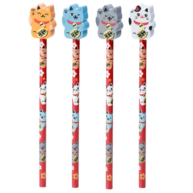 Maneki Neko Happiness Cat - Gum crayon