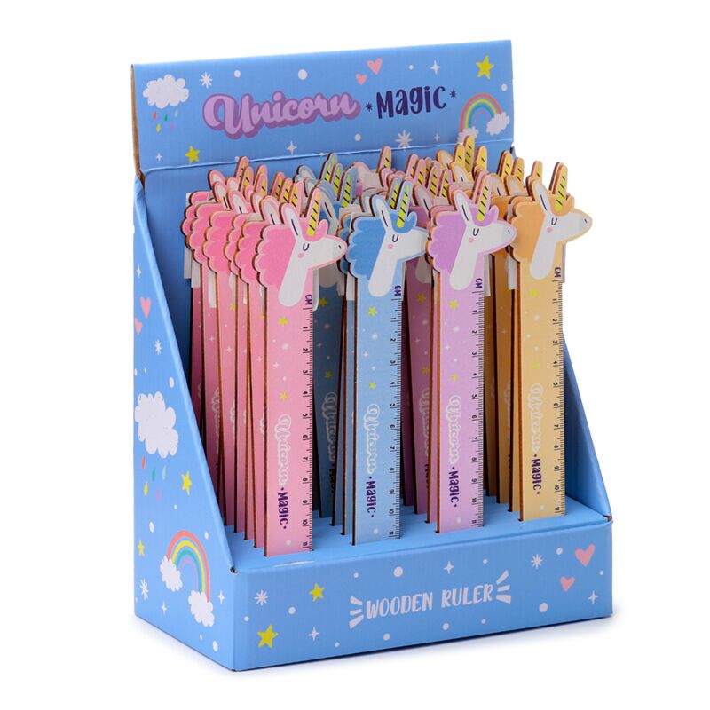 Unicorn Magic Wooden Ruler 15cm