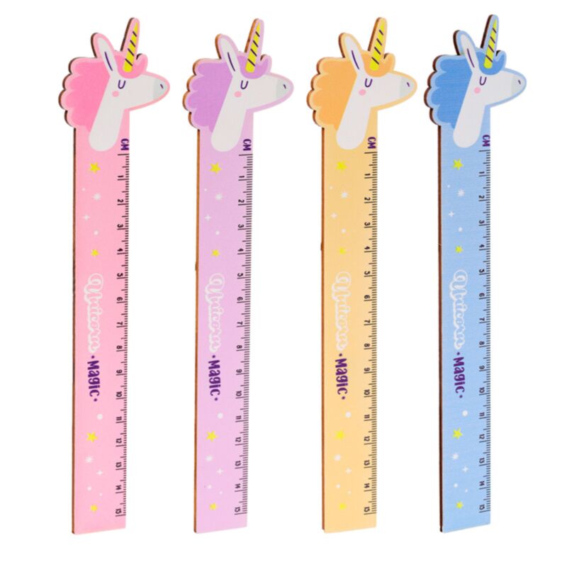 Unicorn Magic Wooden Ruler 15cm