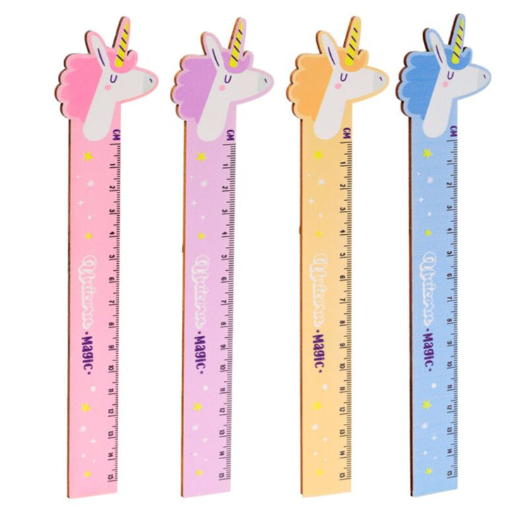 Unicorn Magic Wooden Ruler 15cm