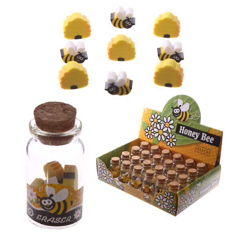 Honey Bee gummen en mini pot avec couvercle de liège