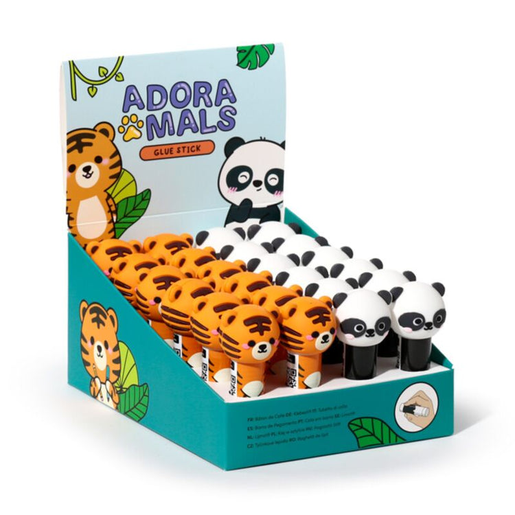 Adoramals bâton de colle panda tigre sauvage