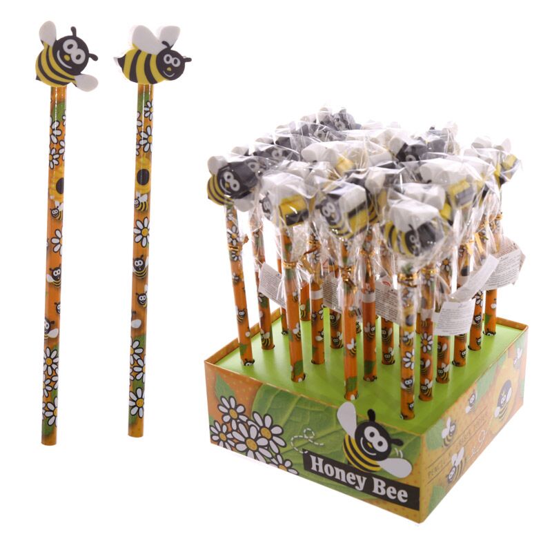 Abeille - crayon de gomme