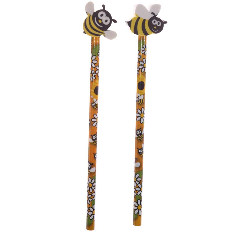 Abeille - crayon de gomme