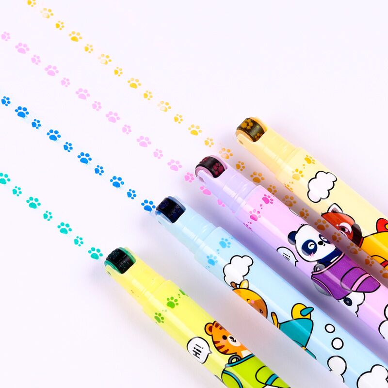 Stylo à roue surligneur 2 en 1 Wild Adoramals