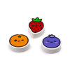 Ensemble de 3 gummen de fruits alimentaires