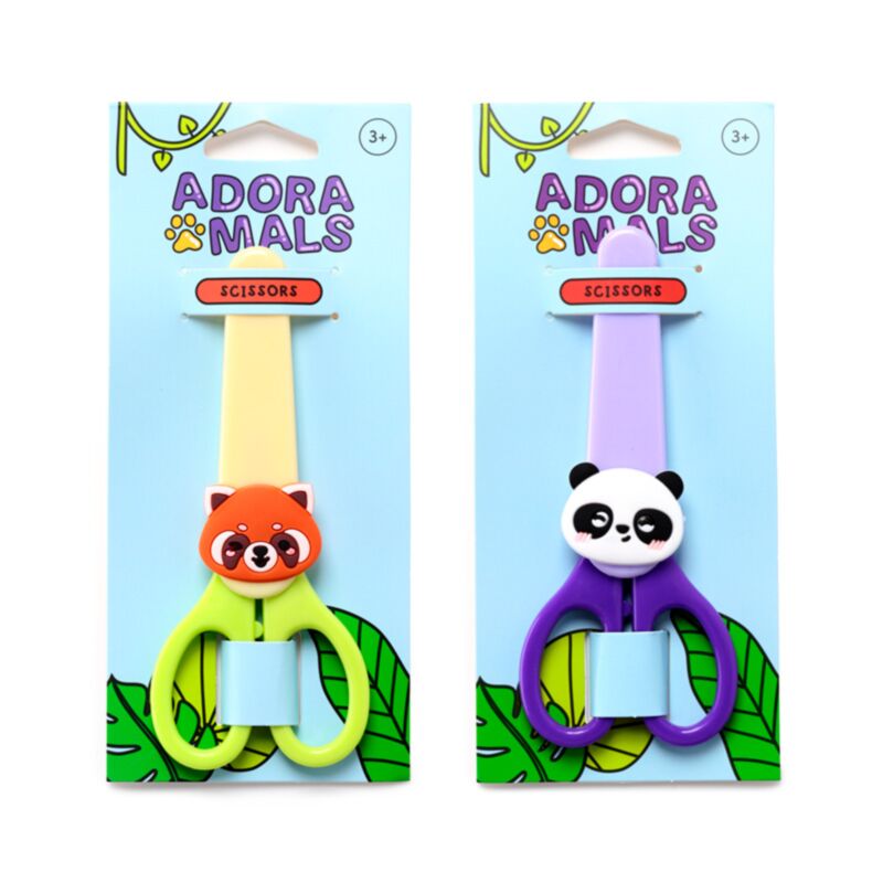 Adoramals Ciseaux pour enfants animaux sauvages dans Holder
