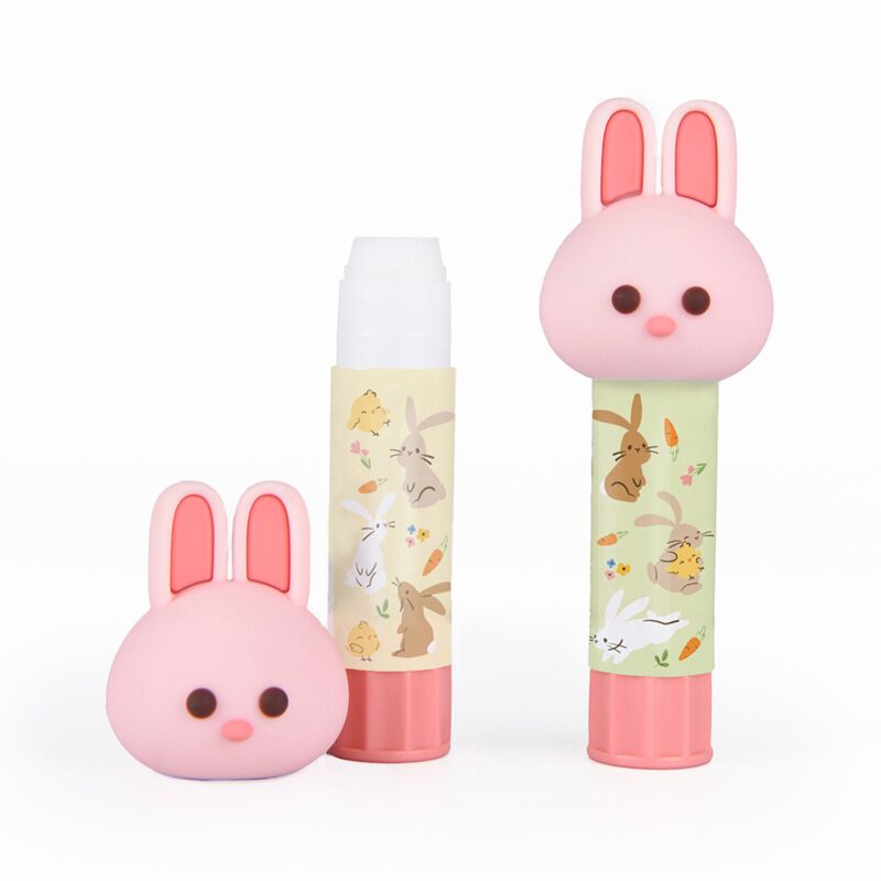 Bâton de colle lapin de printemps printemps